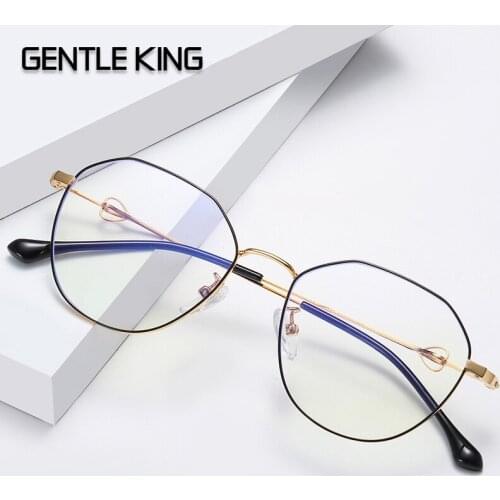 GENTLE KING Phone Glasses Radiation Light Mens Flat Mirror Computer Glasses Anti Blue Ray Glasses Clear Black Glasses Mobile