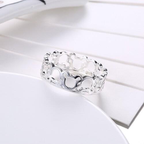 Fashion Silver Jewelry Silver Plated Rings Beautiful Rings for Women Girls Ring Gifts ( Size 6,7,8,9 )