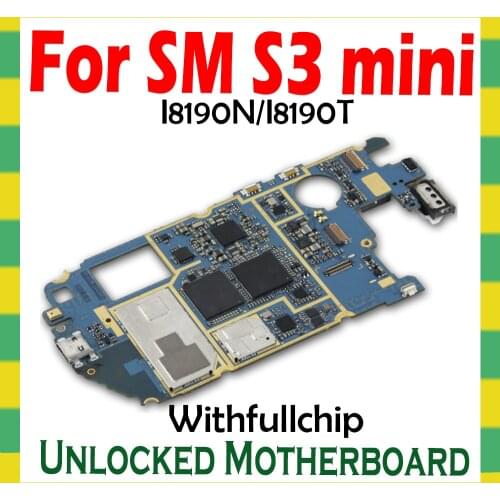 For Samsung Galaxy S3 III Mini SM-i8190 I8190T I8190N Original Motherboard Factory Unlocked Mainboard Full Chips Logic Board OS