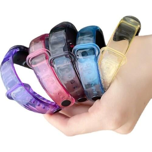 Watchband Replacement Soft Silicone Waterproof Wristband for mi 3 4 5 6 Wearable Devices Smart Accessories