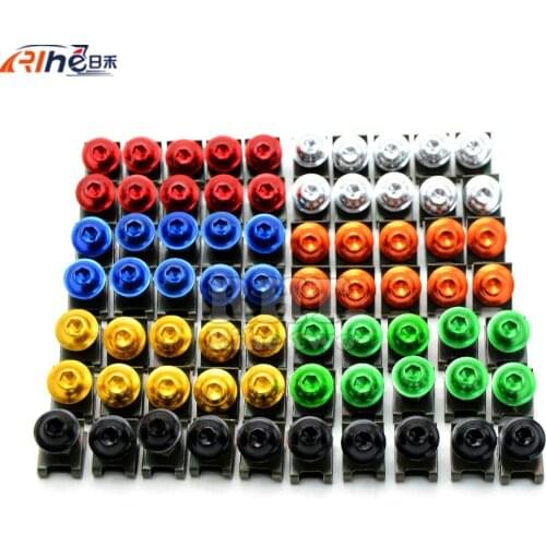 Universal 6mm motorcycle fairing screw kit set screws for suzuki gs500 TL1000R SV1000 S GSXR1300 GSF1200 GSF1250 DL1000 GSXR600