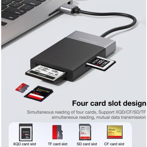 6 In 1 Memory Card Reader For USB External Mini MicroSD SDHC M2 MMC XD CF Cardreader Smart Memory SD Card Reader