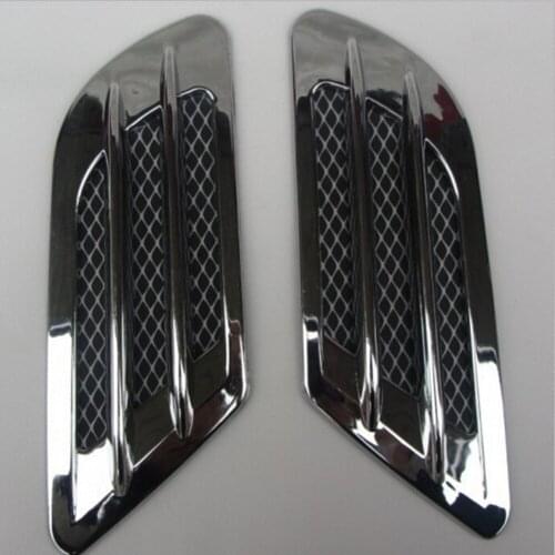 High Quality 2Pcs/Set Car Side Air Flow Vent for Fender Hole Cover Intake Grille Duct Decoration ABS Plastic Sticker