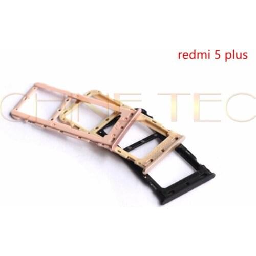 10pcs Nano SIM/ Micro SIM Card Tray Holder Micro SD Card Slot Holder Adapter for Xiaomi Redmi 5 plus