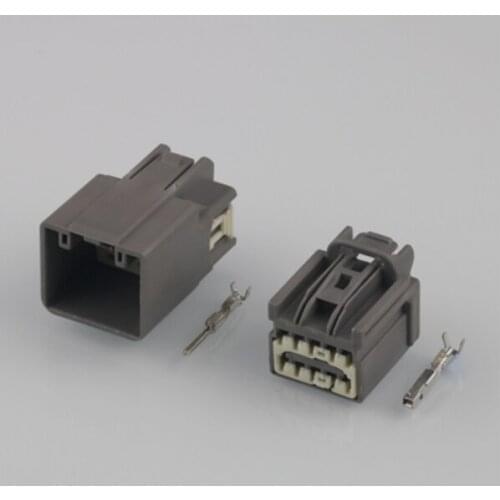 100 Sets 10 Pin 7282-6455-40 7283-6455-40 Car Rearview Mirror Cable Socket Female Male Plugs DJ7106K-1.5-11/21