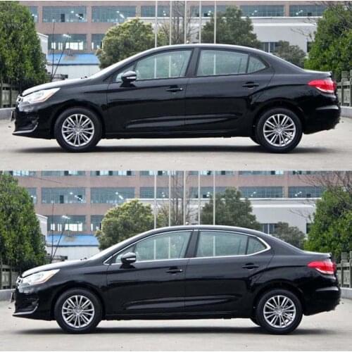 14pcs Full Window Pillars Window Sill Molding Trim Exactly Fitted For Citroen C4 2013-2014