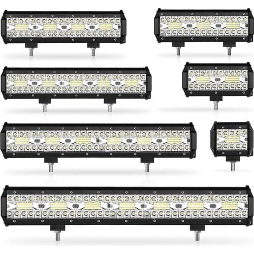 4''7''10''12''15''18''20 inch Tri-Row LED Light Bar 60W 120W 180W 120W 420W Combo lights beam work light barre off road 4x4 UAZ