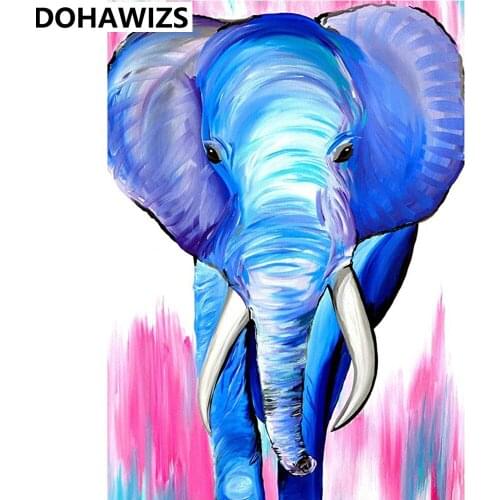 5D DIY Diamond Painting Elephant Embroidery Animals Mosaic Cross Stitch Kit Full Square/Round Drill Gift Home Decor Gift Resin