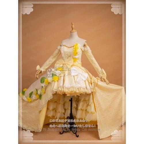 Anime Love Live Sunshine Aqours Kunikida Hanamaru Wedding Dress Gorgeous Uniform Cosplay Costume Halloween Women Free Shipping