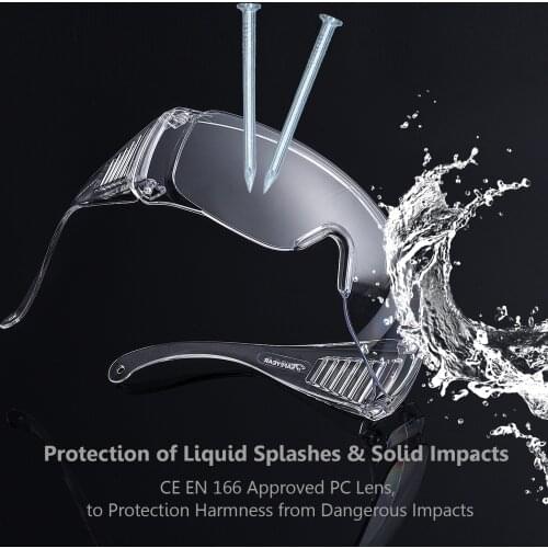 SAFEYEAR Safety Glasses Splash Resistant Waterproof SG035 Spectacles Eye Protection Goggles Eyewear Dental Work Outdoor Sports