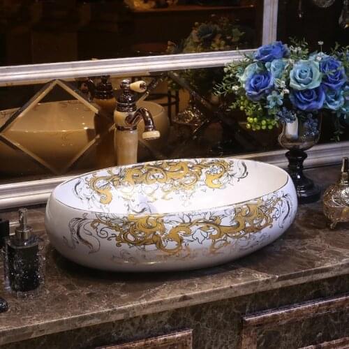 BIG Royal Home Handmade Ceramic Wash Basin For Decoration