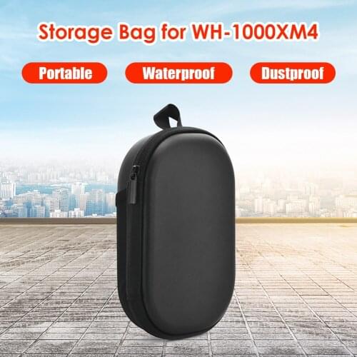 Headset Case Cover Hard Case for WH-1000XM4 Wireless Bluetooth Headset Case Carrying Case Protective Hard Shell Bag