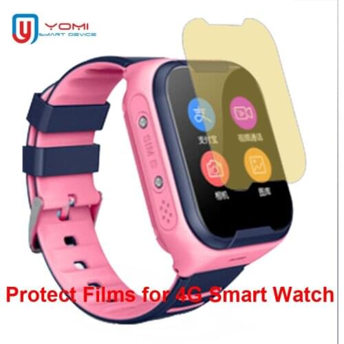 HD Soft Protect Films for Smart Watch Kids 4G GPS Watch Clock Explosion-proof TPU Protector for Glass Screen Wristwatch Baby