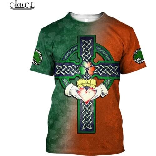 HX Unisex T-Shirt Men Streetwear Newest Popular Irish St.Patrick Day 3D Print Harajuku Short Sleeve Pullover Drop Shipping