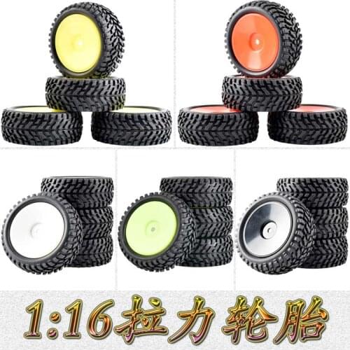 HSP 1:16 Rally Tire 1:10 Flat Running Change Rally Tire 94123 94122 94103 Sakura D4 D3 Strong Grip 75mm
