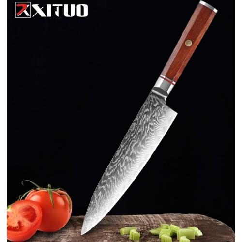 XITUO Stainless steel sharp fashion modern kitchen outdoor Utility cut fruit peeling knife utility straight knife with scabbard