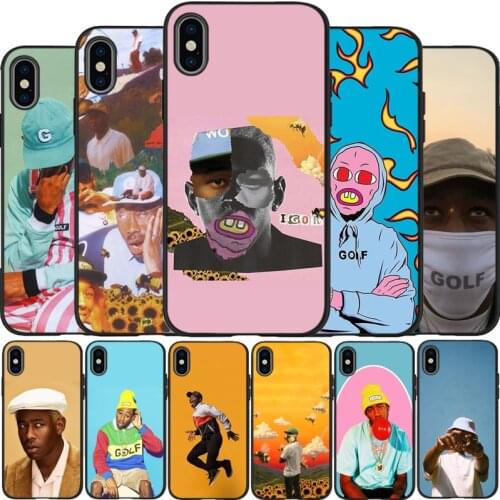 Tyler the creator Pop Rap Singer tyler creator black Cover Soft Silicone TPU Phone Case For iPhone 5 5S SE 6 6plus 7 plus 8 plus X XS XR XS Max 11 For iPhone 11 Pro Max