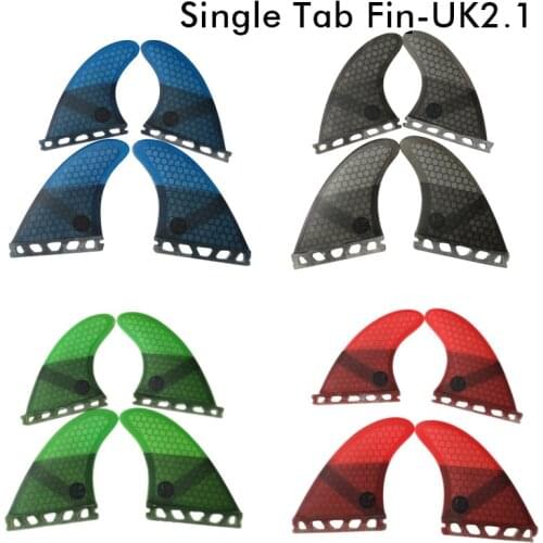 Future K2.1 fins Quad-Fins Honeycomb Fiberglass surfboard fin 4 in per set 4 color