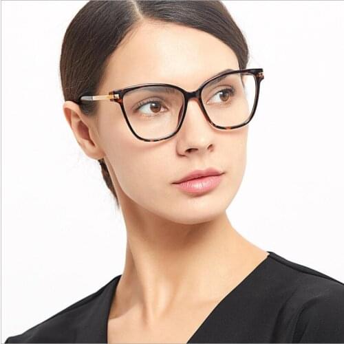 Retro Cat Eyes Womens Craft Metal Temple Optical Glass Frame , Glasses Frames for Prescription Myopia & Presbyopia F222