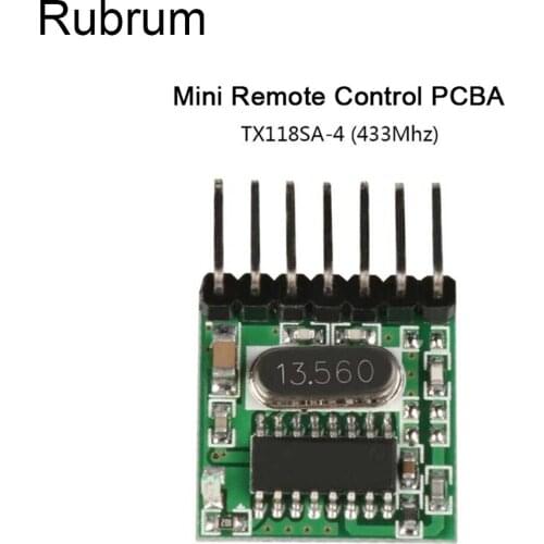 Rubrum 433mhz RF Transmitter Learning Code Decoder Module 433 Mhz Wireless 4 CH Output For Remote Control Switch 1527 Encoding