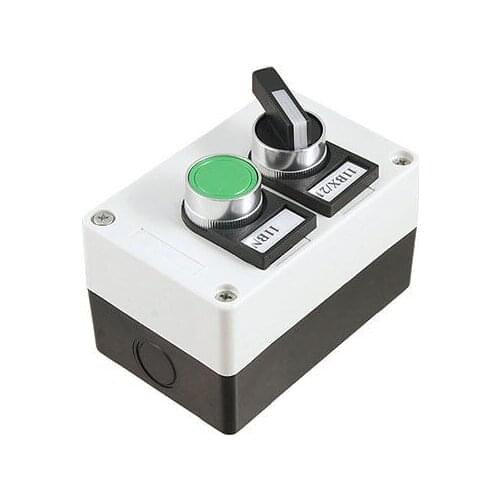 Green Cap Momentary Action NO NC Push Button Station Usifa