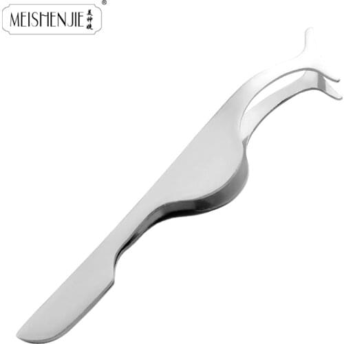 1pc New False Eyelashes curler Extension lash mascara Applicator Remover steel Tweezers Clip para Makeup Tool Hot gift
