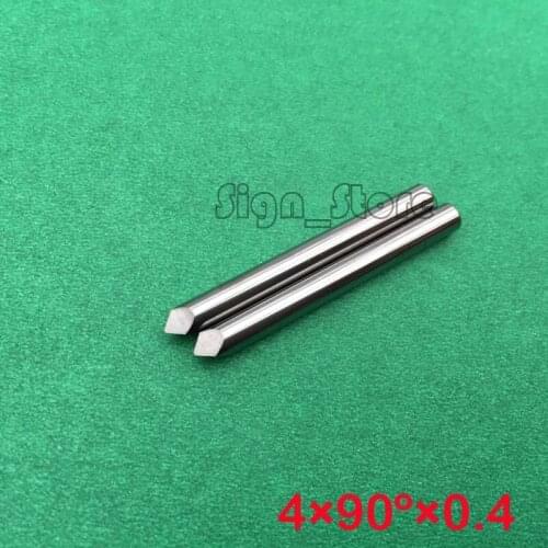 10 pcs 4mm 90 Degree 0.4mm Three Edge CNC Router Tools, Carving Bits, Engraving Tool Cutters, Soft Stone,Metal,Wood