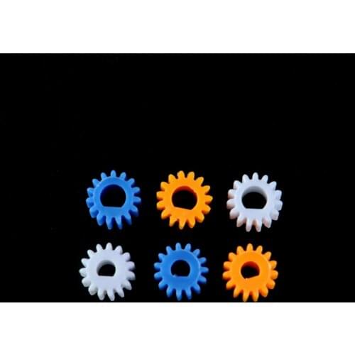 10X 0.5M 15T 3/4mm D Hole Spindle Model plastic gear POM motor gear (3mm 4mm D shaft N20/370 Gear motor)