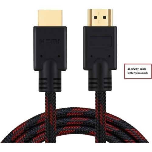 15M 20m Gold Plated Plug Male-Male HDMI Cable 1.4 Version 1080p 3D for PS3HDTV