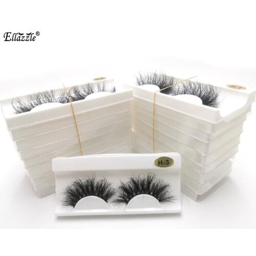 5-200 Pairs 25mm Fluffy Mink Eyelashes Wholesale 3D Mink Lashes Soft Volume Long Eye Lashes Make Up Mink Lashes Bulk