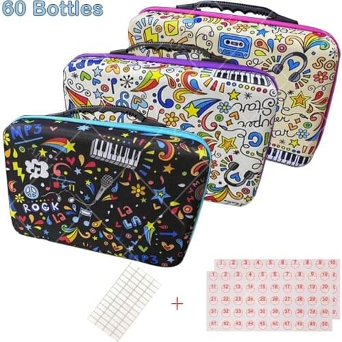 60 bottles of diamond painting accessories container storage bag box suitcase 5D cartoon sky diamond embroidery tool handbag