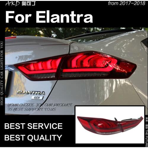 AKD Car Styling for Hyundai Elantra Tail Lights 2017-2018 New Elantra MD LED Tail Lamp DRL Signal Brake Reverse auto Accessories