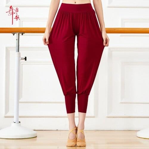 Modern Dance Pants Ankle Banded Pants Yoga Pants Art Student Pants Female Harem Pants Basic Practice Pants nepoagym