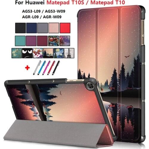 For Huawei Matepad T10 Case 9.7" AGR-L09/W09 Fashion Stand Tablet Cover For Huawei Matepad T 10S T10s Case 10.1" AGS3-L09/W09