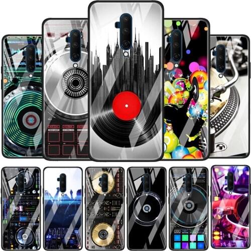 Ddj Dj Music Tempered Glass Cover For OnePlus 9 R 8T 8 Nord Z 7 7T Pro 5G Silicone Phone Case Coque Shell
