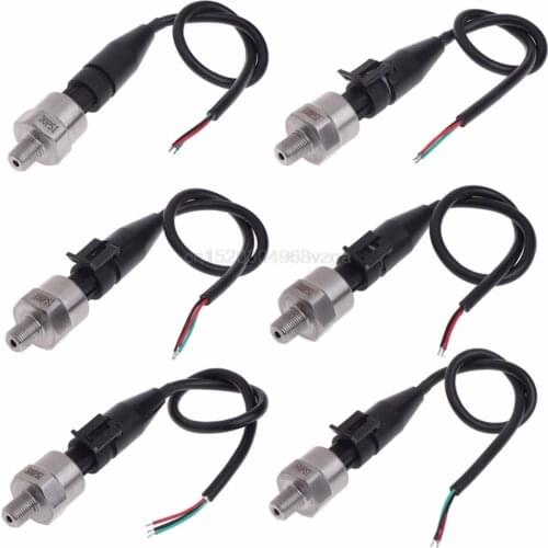 DC5V 1/8NPT 30/100/150/200/300/500psi Pressure Transducer Transmitter Sensor Stainless Steel Oil Air Water Pressure Sensor _