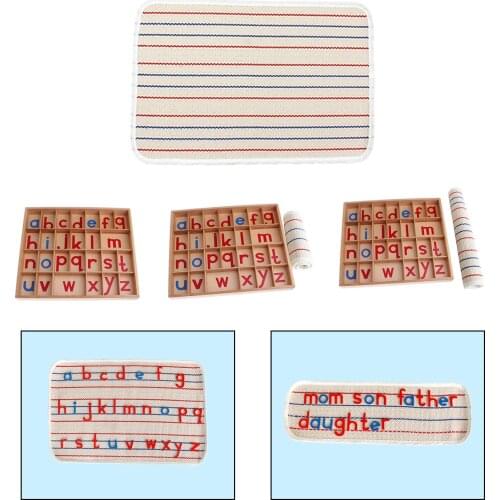 Wooden Moveable Alphabet Learning Materials Language Kindergarten Toys