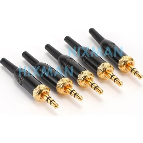 DIY 5x 3.5mm Stereo Screw Connector for Pro Sennheiser EW100 EW300 EW500 G1 G2 3 Sony UWP-D Saramonic Mics Spare Plug Adapter