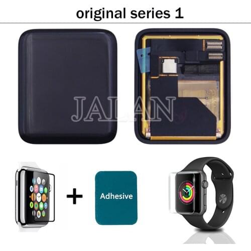 For apple watch Series 1 38mm/42mm sapphire/Sports Original lcd Touch Screen Digitizer with Tempered glass and frame adhesive
