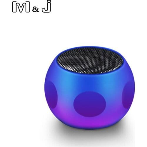 M&J Bluetooth Speakers TWS System column Portable mini Metal Speaker 3D Stereo Computer Subwoofer Loudspeaker MP3 Player