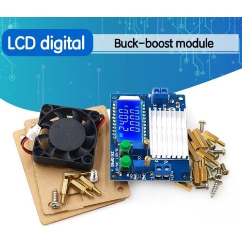 Buck-boost module constant voltage constant current LCD digital display voltage ammeter adjustable buck boost 4X