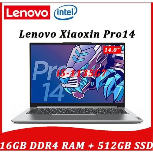 Lenovo laptop Pro 14 New 2021 intel i5-11300H 16GB RAM 512GB SSD 14inch IPS screen notebook Win10 computer Ultraslim laptop