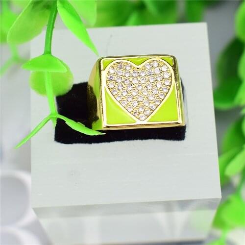 2021 new drop wax love ring European and American crossborder adjustable drop wax ring factory direct sales