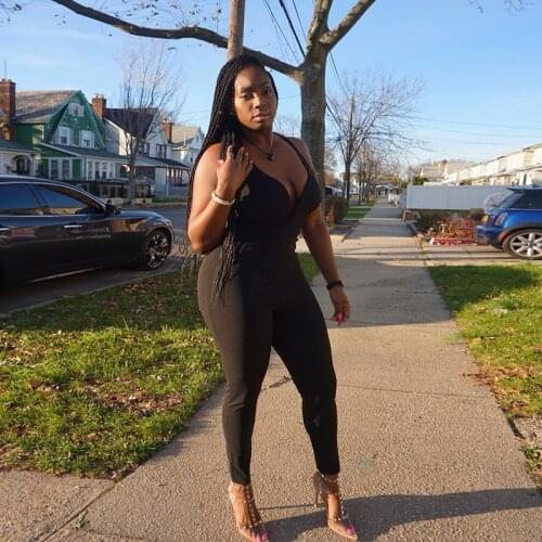 2021 New Style Womens Bodycon Jumpsuits Sexy Deep V Neck Sleeveless Criss Cross Backless Romper Pants Summer Sexy