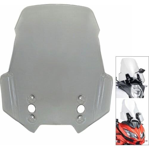Motorcycle Clear Grey Windscreen Air Deflector for KAWASAKI 650 1000