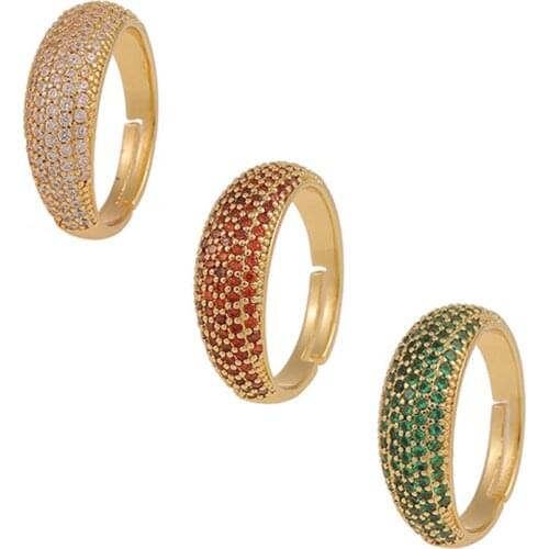 Shcool Rings With Cubic Zirkonia For Women