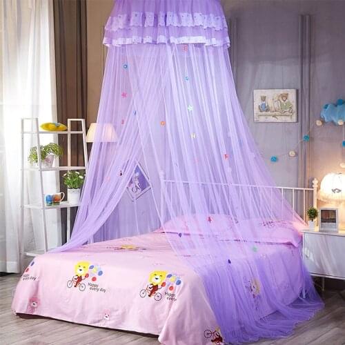Mosquito Net Free Installation Home Dome Foldable Bed DIY Canopy with Hook Princess Prince Ceiling-Mounted Kids Baby Tent Bed