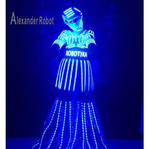 LED robot girl Costume /women LED Clothing / Light suits / LED Robot suits / david robot / n robot