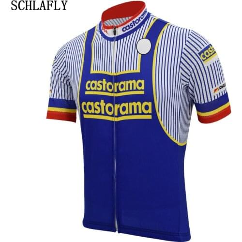 Tour france blue cycling jersey short sleeve summer bike wear jersey road jersey cycling clothing schlafly cycling top