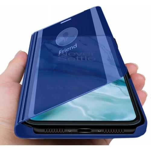 Smart mirror phone case for OnePlus Nord 5G flip stand book cover for One Plus Nord leather bumper coque for One PlusNord 6.44